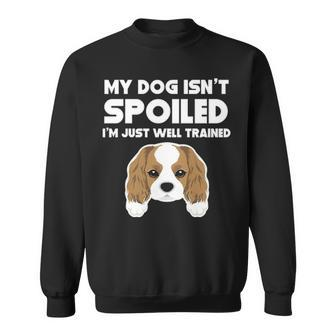 My Dog Isn't Spoiled Cavalier King Charles Spaniel Sweatshirt | Mazezy