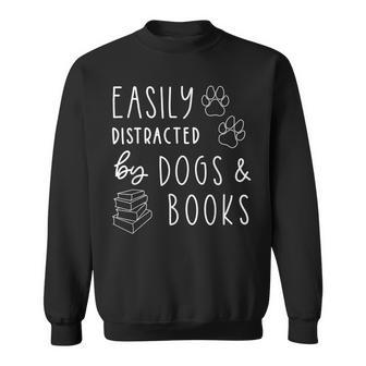 Dog Lover Book Lover Reading Loves To Read Dog Sweatshirt - Thegiftio UK