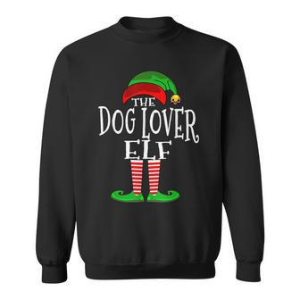 The Dog Lover Elf Matching Family Pajama Top Christmas Sweatshirt - Monsterry
