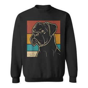Dog Lover Dog Owner Retro Pet Animal Outfit Vintage Boxer Sweatshirt - Thegiftio UK