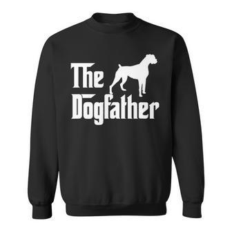 The Dogfather Boxer Dog Lover Gif For Men Dad Sweatshirt | Mazezy