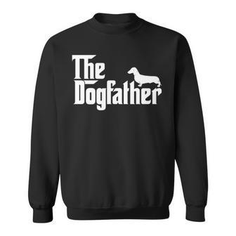The Dogfather Dachshund Father Dog Lover Sweatshirt | Mazezy UK