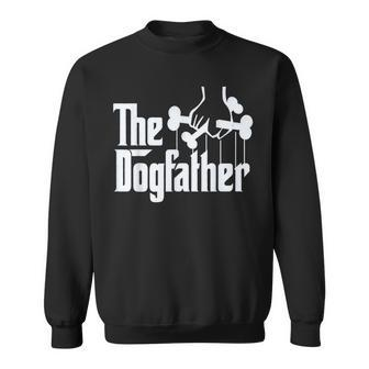 The Dogfather Dog Dad Fathers Day Dog Lover Sweatshirt - Thegiftio UK