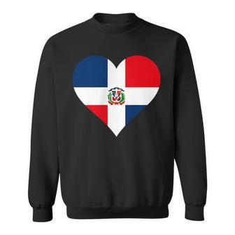 Dominican Republic Flag Heart Dominican Republic Sweatshirt - Monsterry CA