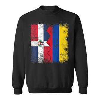Dominican Republic Roots Half Colombian Flag Colombia Sweatshirt - Monsterry DE
