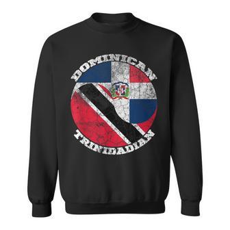 Dominican Trinidad Flags Half Trinidadian Half Dominican Sweatshirt - Monsterry DE