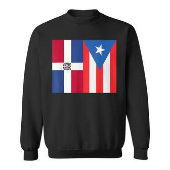 Dominirican Puerto Rico And Republica Dominicana Pride Sweatshirt - Monsterry
