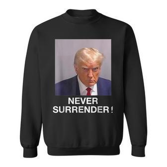 Donald Trump Never Surrender Shot August 24 2023 Sweatshirt - Seseable