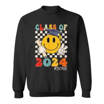 Done Class Of 2024 Graduation Graduate Senior High School Sweatshirt - Monsterry UK
