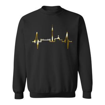 Dortmund Heartbeat Skyline Pulse Ruhrpott Stadium Dortmunder Sweatshirt - Seseable