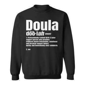 Doula Noun Birth Companion Childbirth Post-Birth Supporter Sweatshirt - Monsterry UK