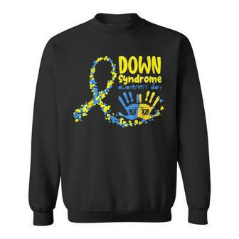 Down Syndrome Awareness Day Ribbon Down Syndrome Acceptance Sweatshirt - Monsterry DE
