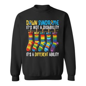 Down Syndrome It Is A Different Ability Down Syndrome Sweatshirt - Seseable