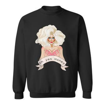 Drag Queen Doll Face Oh Yes Honey Sweatshirt - Monsterry AU