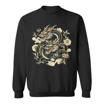 Dragon Aesthetic Japanese Culture Tokyo Inspired Asian Sweatshirt | Mazezy