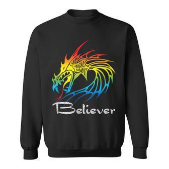 Dragon Believer Imagine This For Dragon Fans Sweatshirt - Monsterry
