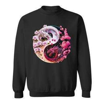 Dragon Yin Yang Chinese New Year 2024 Year Of The Dragon Sweatshirt | Mazezy