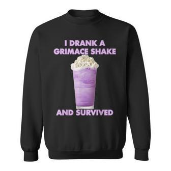 I Drank A Grimace Shake And Survived Sweatshirt - Seseable