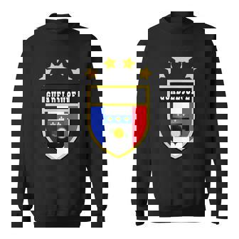 Drapeau De La Guadeloupe De Poche Avec Blason De La Fierté Nationale Sweater e - Cadeauxyz