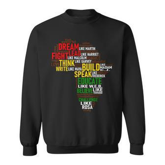 Dream Like Martin Black History Month African Celebration Sweatshirt - Thegiftio UK