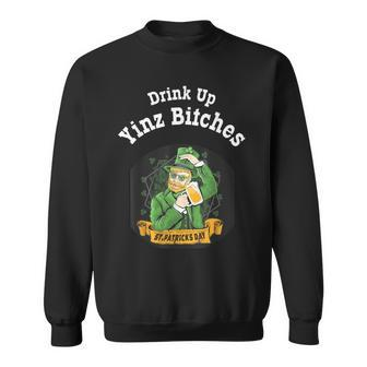 Drink Up Yinz Bitches St Patrick's Day Novelty Drinking Sweatshirt - Monsterry AU