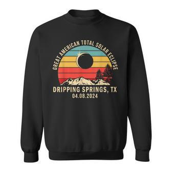 Dripping Springs Tx Texas Total Solar Eclipse 2024 Sweatshirt - Monsterry