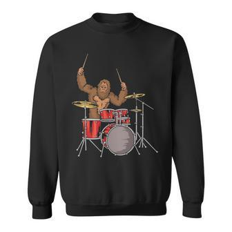Drummer Sasquatch Bigfoot Drum Player Sweatshirt | Mazezy