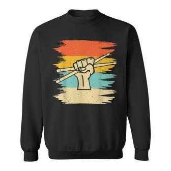 Drumsticks Retro Vintage Sweatshirt - Thegiftio UK