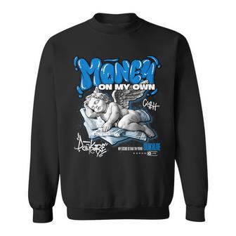 Dunkare Money Cash Military Blue 4S Matching Sweatshirt - Seseable