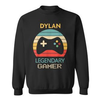 Dylan Name Personalised Legendary Gamer Sweatshirt - Seseable