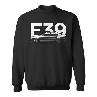 E39 5 Series Car Silhouette Sweatshirt - Monsterry
