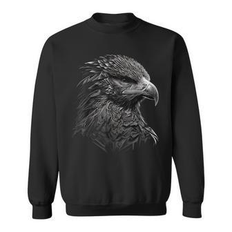 Eagle Bird Falcon Bird Motif Animal Sweatshirt - Seseable