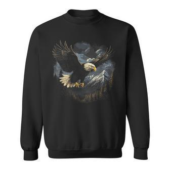Eagle Bird Mountains Sweatshirt - Seseable