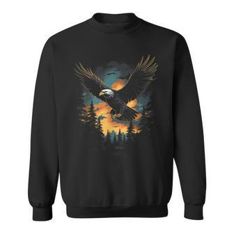 Eagle Forest Animal Wildlife Sweatshirt - Monsterry DE