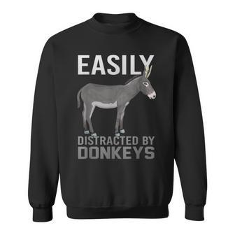 Easily Distracted By Donkeys Sweatshirt - Thegiftio UK