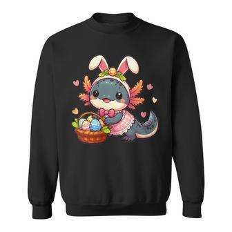 Easter Axolotl Bunny_Ears Eggs Boys And Girls Sweatshirt | Mazezy
