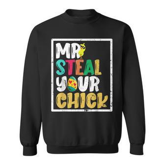 Easter Boys Toddlers Mr Steal Your Chick Spring Humor Sweatshirt - Seseable