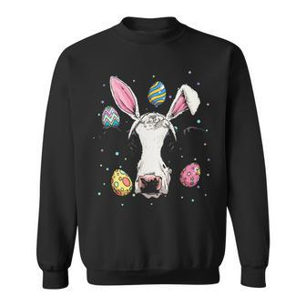 Easter Bunny Cow Easter Cow Sweatshirt | Mazezy