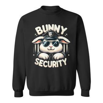 Easter Bunny Security Guard Cute & Egg Hunt Sweatshirt | Mazezy