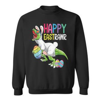 Easter Day Dinosaur Happy Eastrawr Easter Sweatshirt | Mazezy