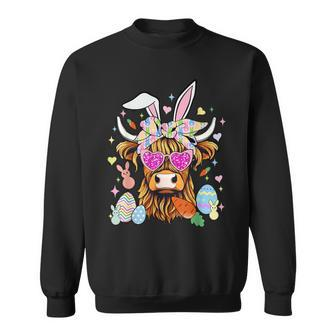 Easter Day Highland Cow Sweatshirt | Mazezy