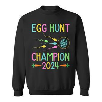 Easter Egg Hunt Champion Dad Pregnancy Announcement Sweatshirt - Seseable