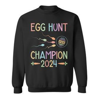 Easter Egg Hunt Champion Dad Pregnancy Announcement Sweatshirt - Monsterry