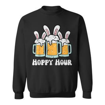Easter Hoppy Happy Hour Bunny Ears Dad Team Women Sweatshirt - Monsterry DE