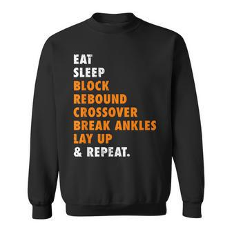 Eat Sleep Basketball Repeat For Basketball Player Sweatshirt - Monsterry CA