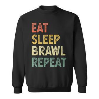 Eat Sleep Brawl Repeat Stars Video Gamer Gaming Sweatshirt - Thegiftio UK