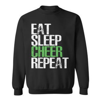 Eat Sleep Cheer Repeat Great Cheerleading Sweatshirt - Monsterry