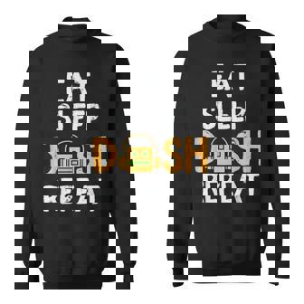 Eat Sleep Dash Repeat Video Game Geometry Dash Gamer Video Sweatshirt | Mazezy
