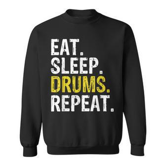 Eat Sleep Drums Repeat Drummer Sweatshirt - Thegiftio UK