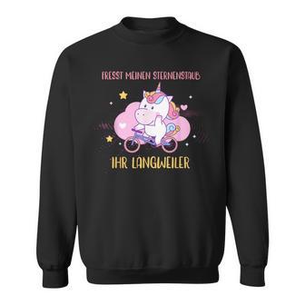 Eats Meinen Sternenstaub Ihr Langweiler Unicorn Bicycle Sweatshirt - Geschenkecke